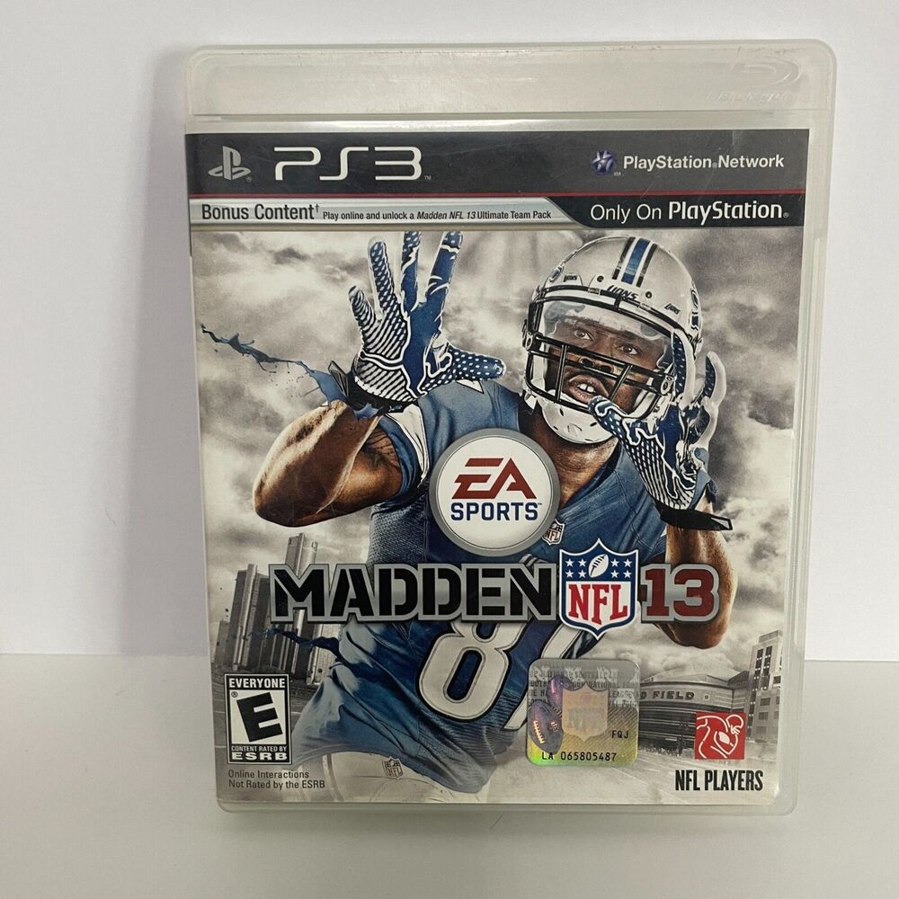 Madden NFL 13 Video Game for Sony Playstation 3